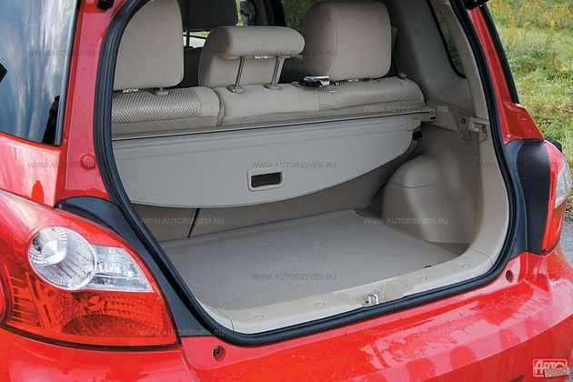 Объем багажника немаленький, но проем заметно сужен, да и погрузочная высота великовата