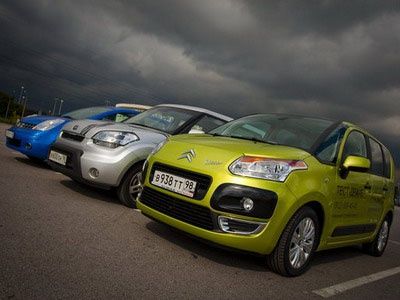 Тест Nissan Note, Citroen C3 Picasso, Kia Soul: Медленно, но верно