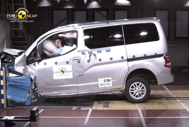 Краш-тест Nissan Evalia