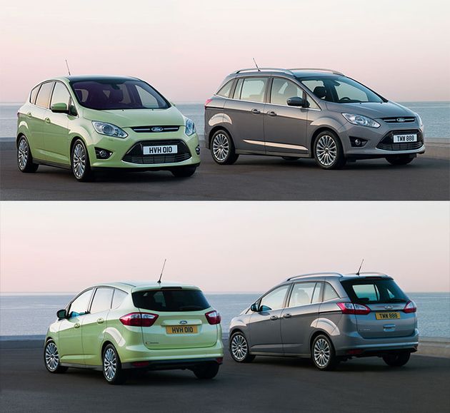 Примерно до конца передней стойки кузова C-MAX и Grand C-MAX практически идентичны. Однако семиместный автомобиль выше и длиннее почти на 19 сантиметров! Кроме того, у них совершенно разное оформление задней части кузова - "просто" C-MAX выглядит спортивнее, а версия Grand - чуть строже