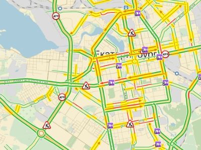 Екатеринбург догнал Москву по размеру автомобильных пробок