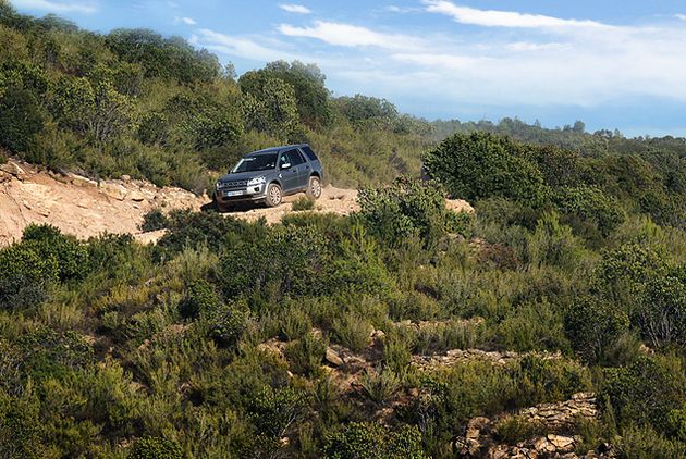 На испанских горных дорогах LR Freelander  не дал ни единого повода усомниться в своей проходимости 